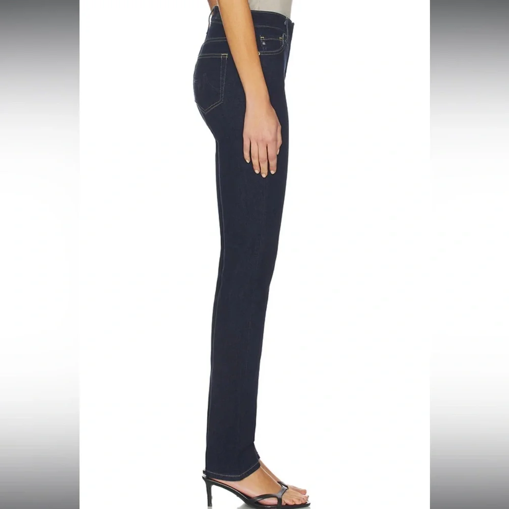AG Mari high-rise straight Dark Blue Jeans - Picture 3 of 13